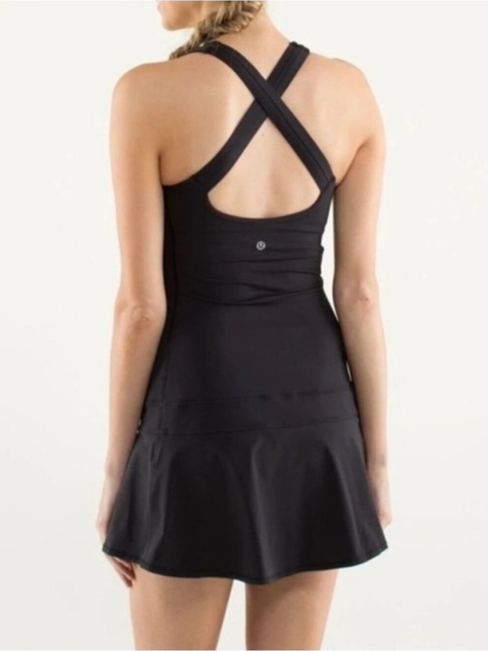 Lululemon Black Hot Hitter Tennis Dress Sz 6 Pickleball Athleisure